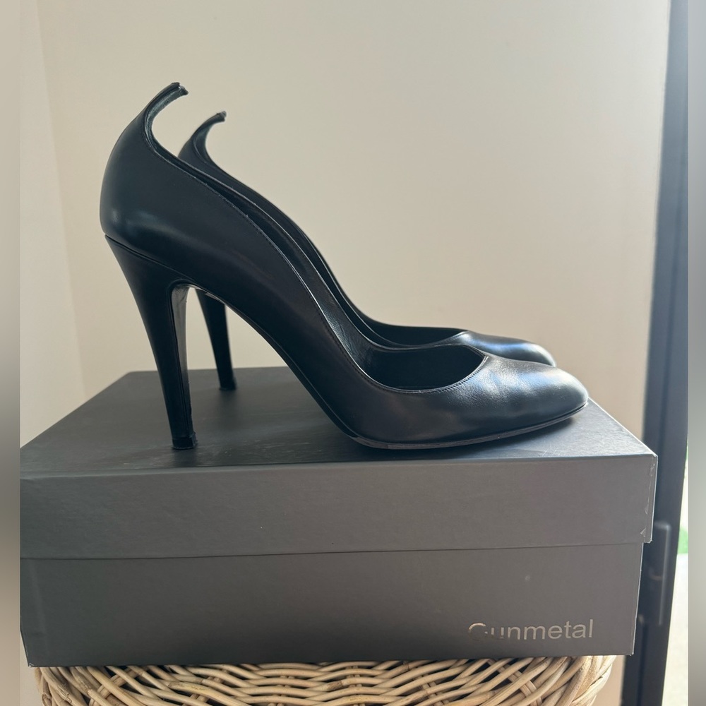 Black Gunmetal Heels
